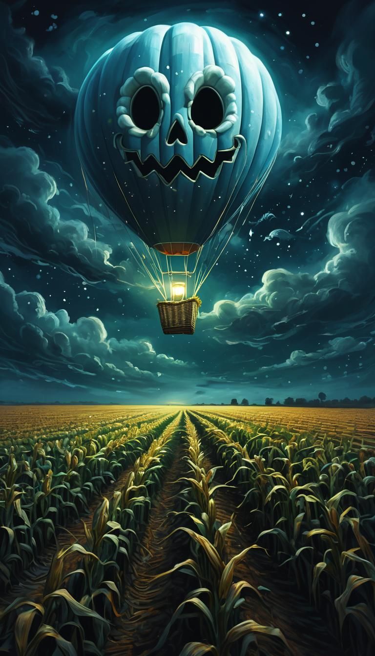 Ghost 👻 hot air balloon