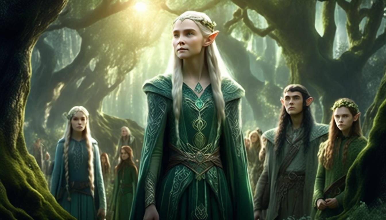 Elven Forest Creatures Healing Enchanted Woodlands