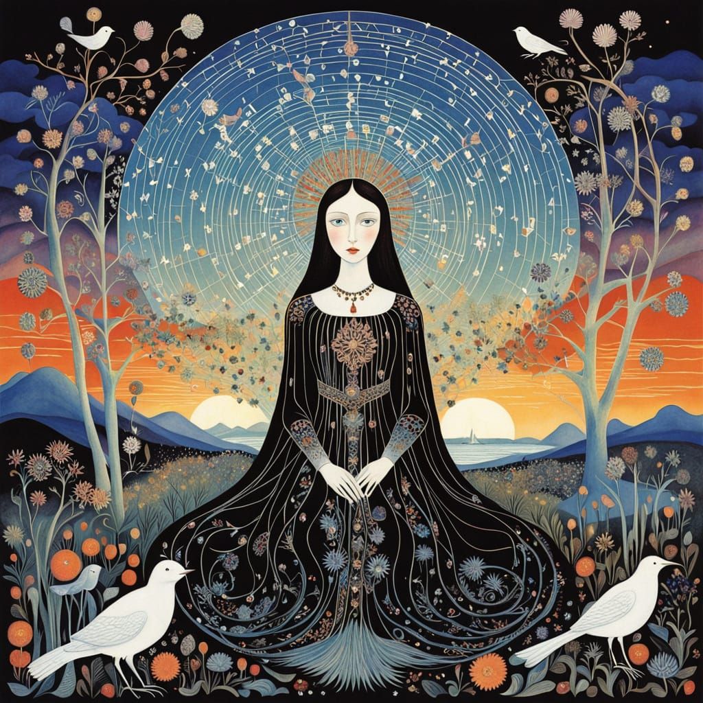 Mythical Bio Art Album Cover in 8K