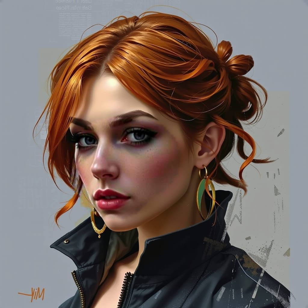 Abstract Expressionist Composition