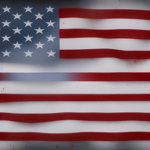 American Flag Matte Painting