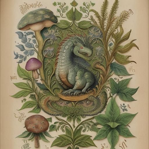 Prehistoric Landscape in Medieval Manuscript Style