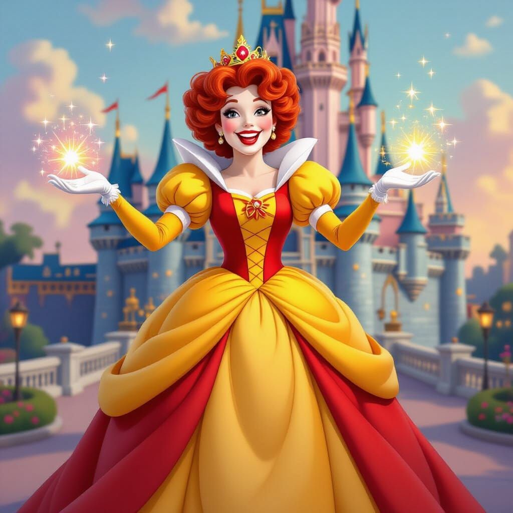 Ronald McDonald as a Joyful Disney Princess