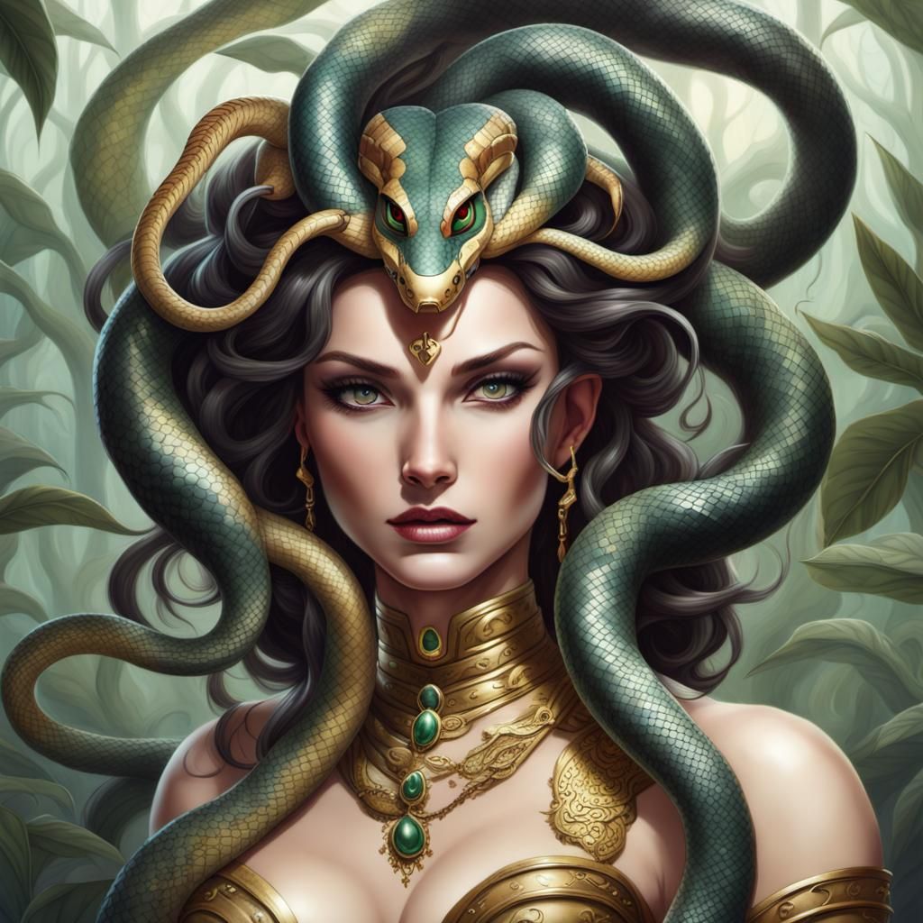 Lady Snake Goddess in Ancient Mythology