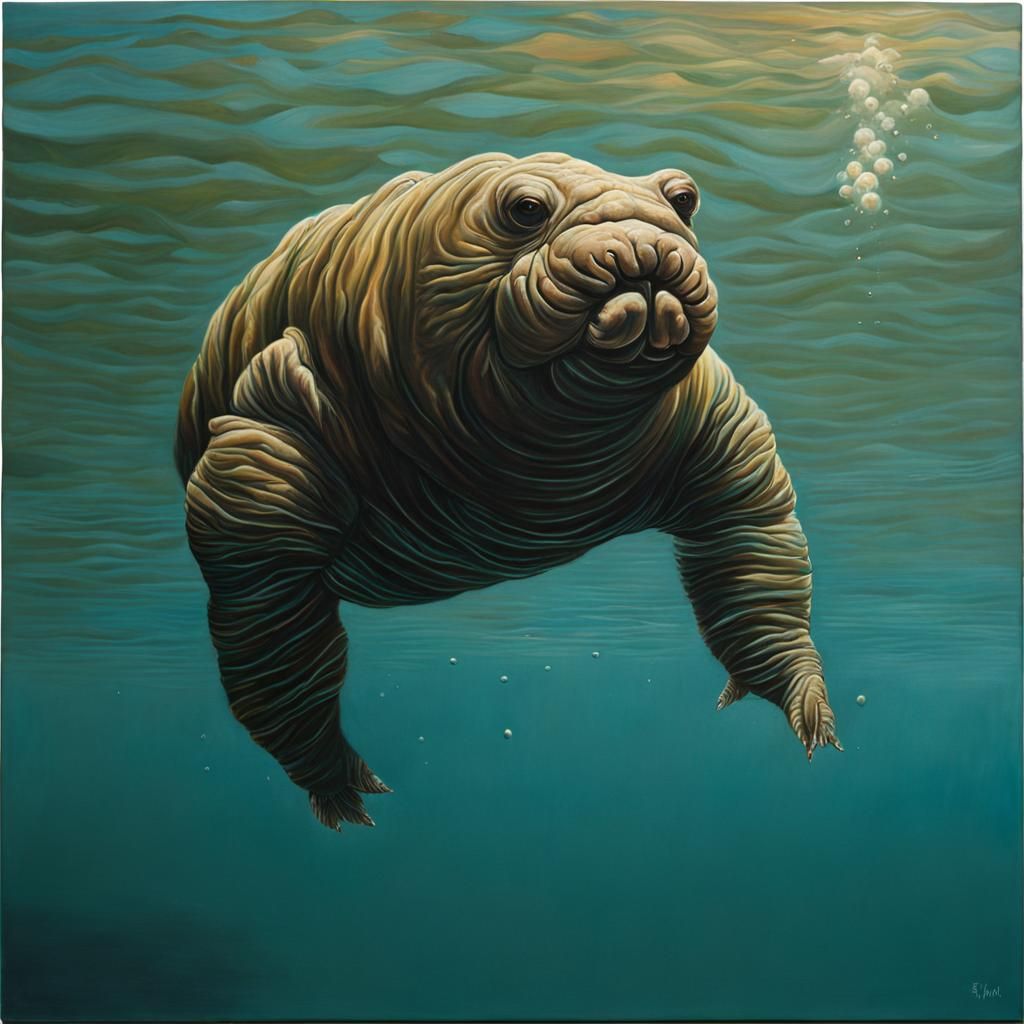 Hyperrealistic Tardigrade Illustration