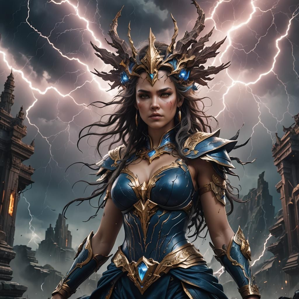 Fantastical Goddess of Thunder and Lightning