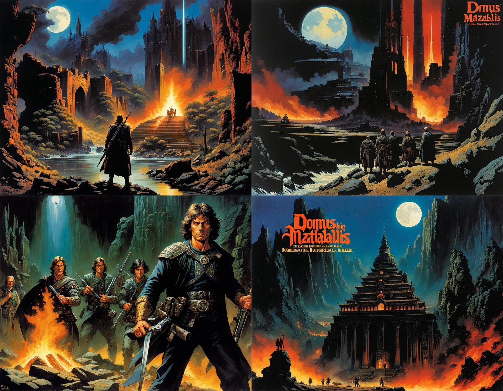 Dramatic Movie Poster Art in Classic Style