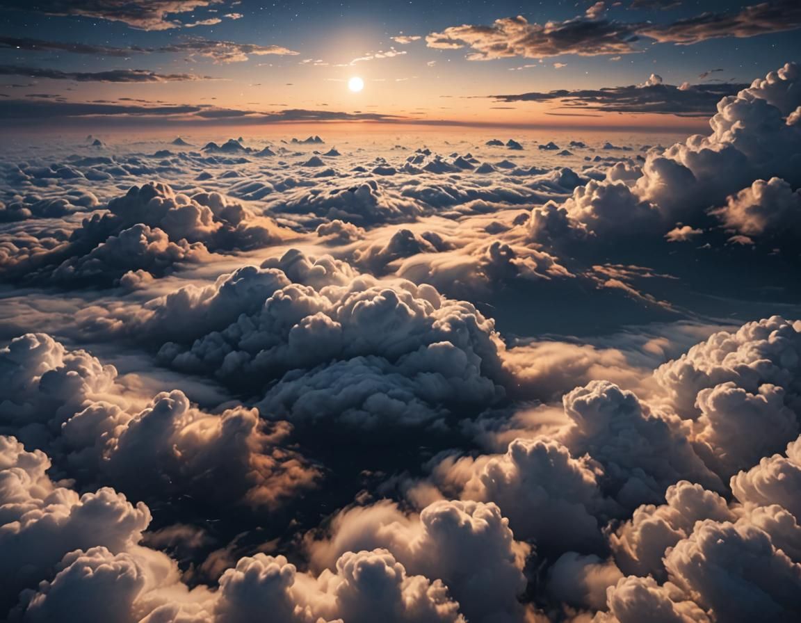 Night Clouds Aerial View