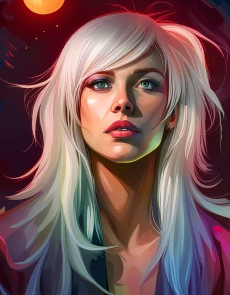 Glowing Glass Peach with Cosmic Energy