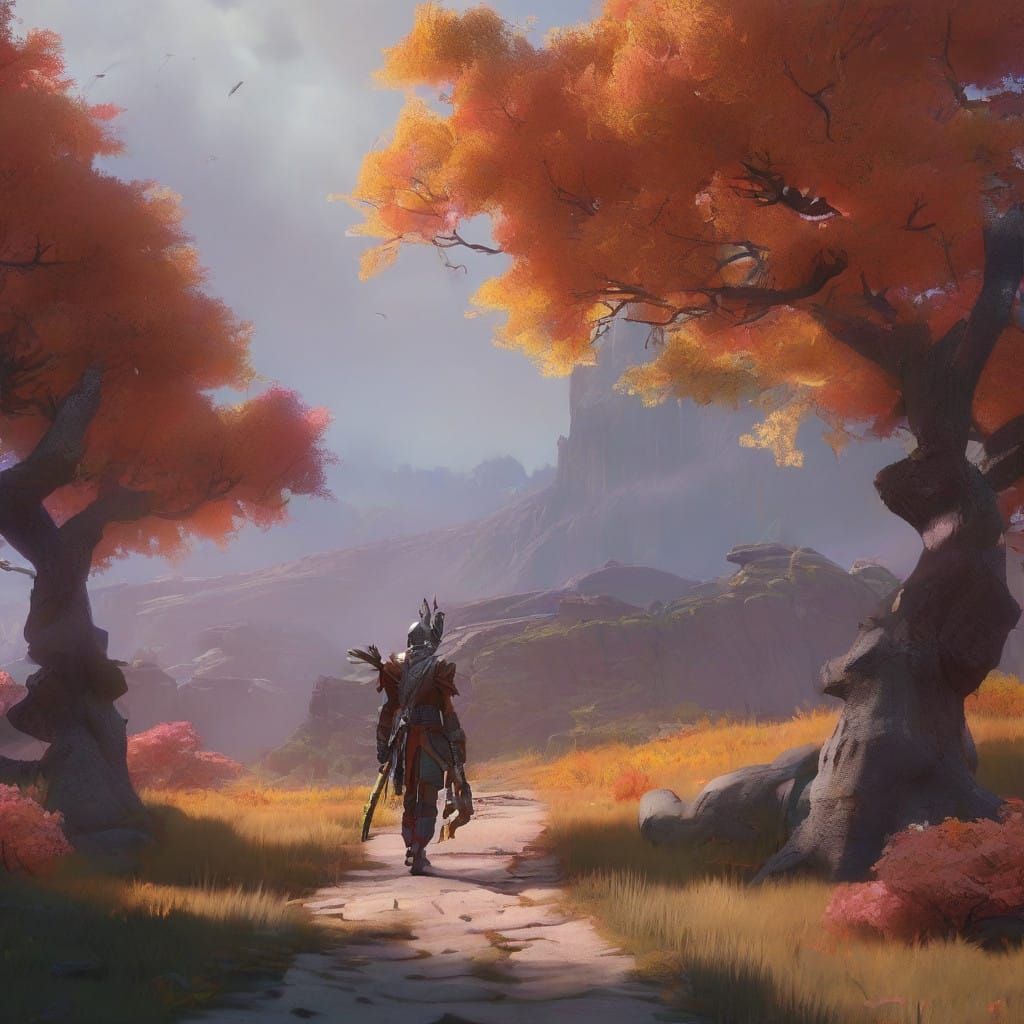 Young Apprentice Steps into Mystical Portal