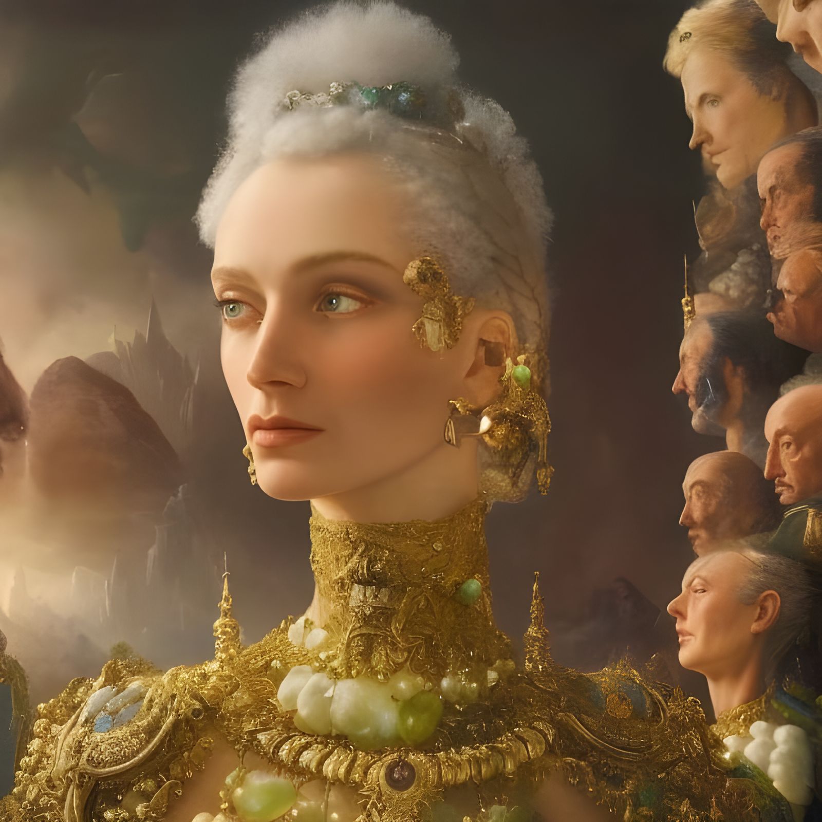 Ethereal Portrait in Surrealist Style