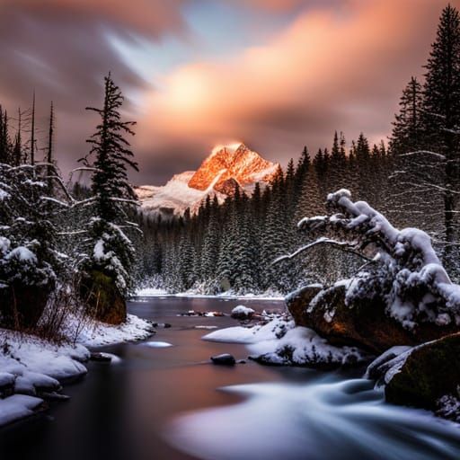 Hyperrealistic December Scene in High Definition