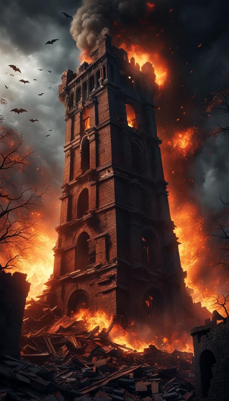 Tower Destroyed: Epic Horror Scene in Unreal Engine