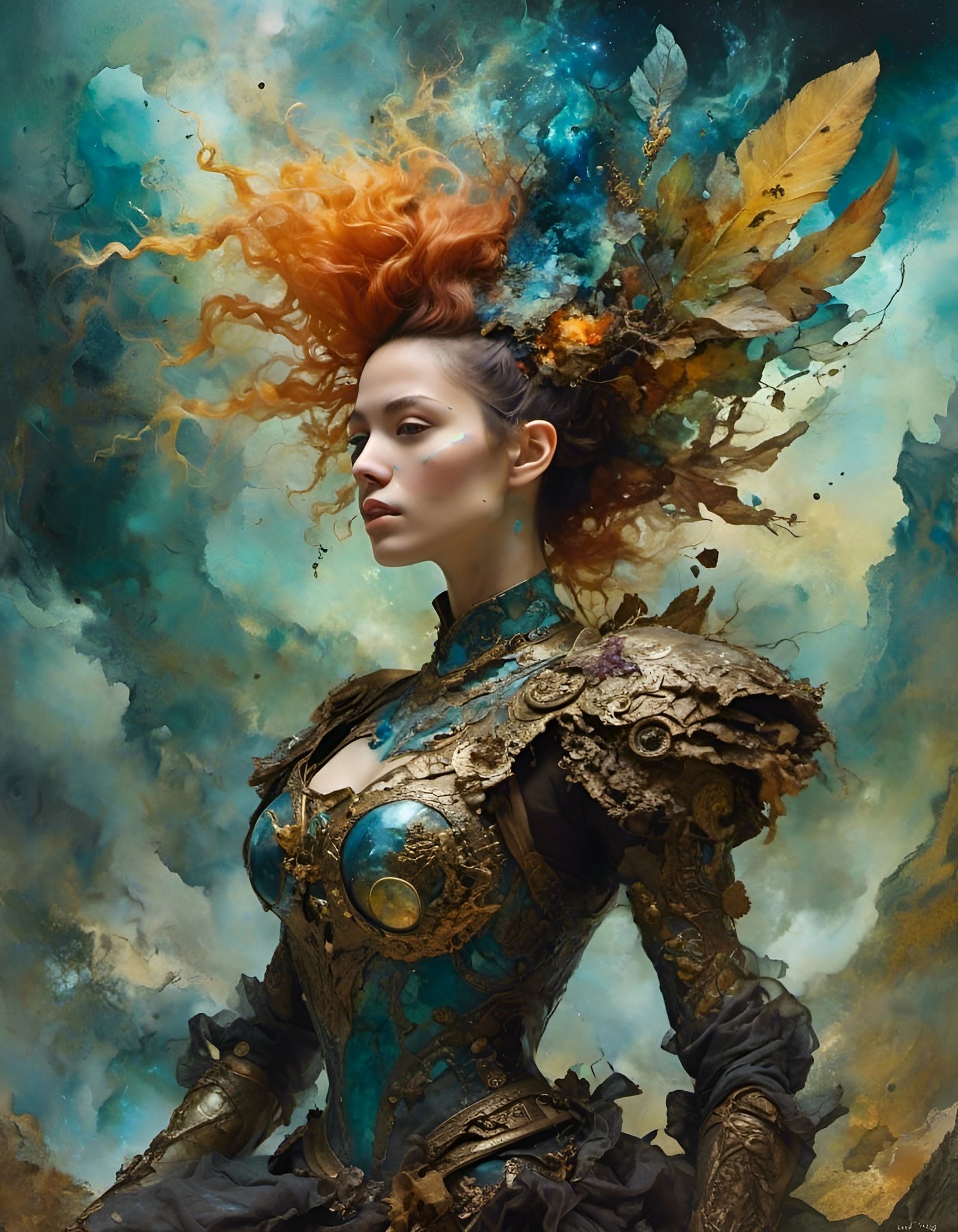 Mohawk Princess in Hyperkraximalism Style