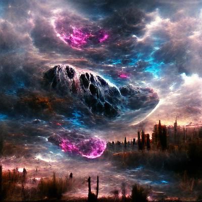 Epic Nebula: Detailed Digital Matte Painting