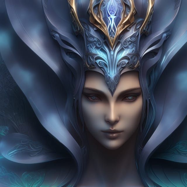 Detailed Portrait of New Beginnings in Art Nouveau Style