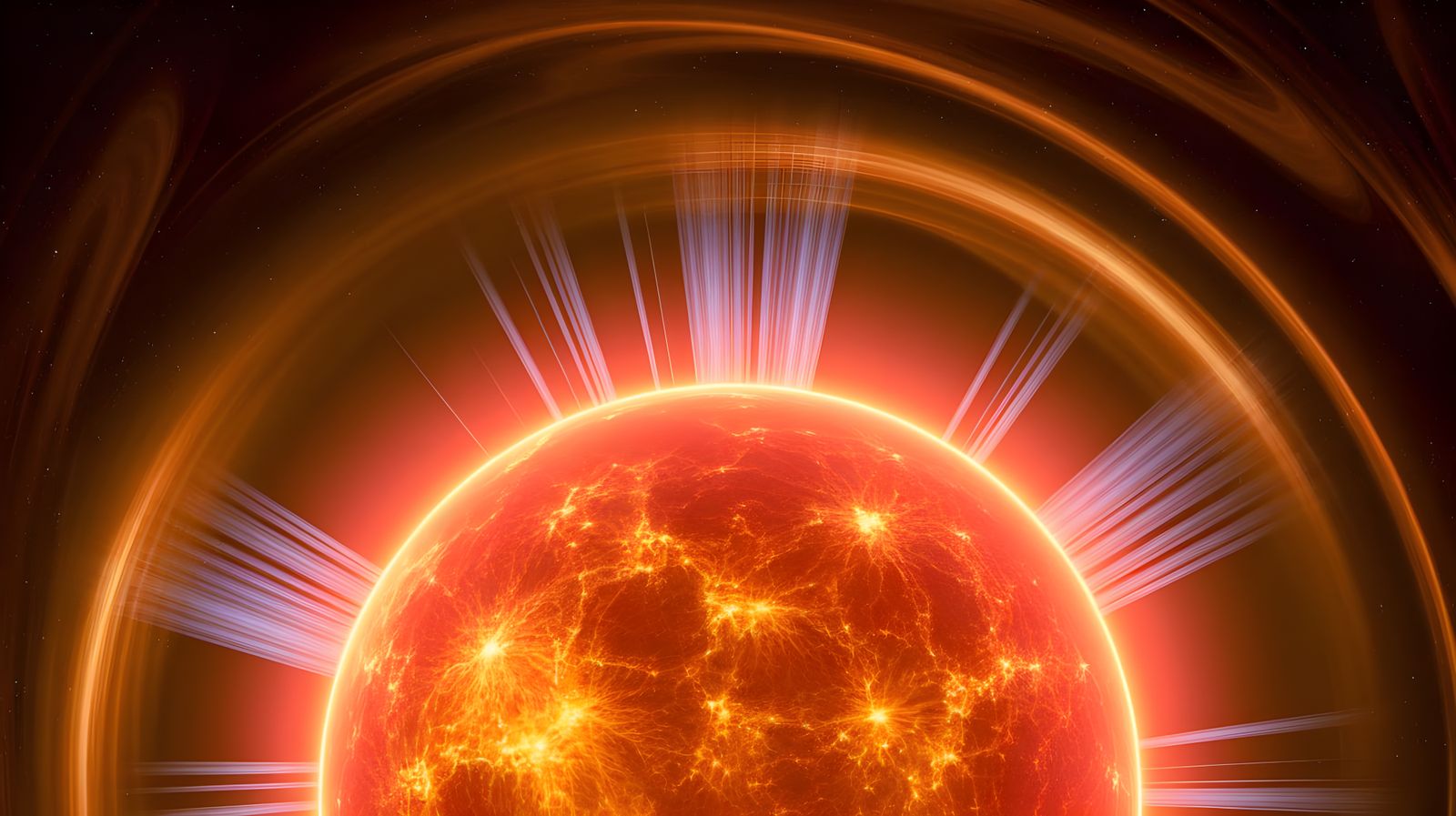 Vibrant Solar Flare in 8K Holographic Illustration