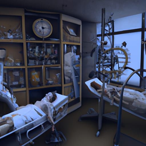 Dark Academia Biopunk Scene: Medical Assistance in Dying