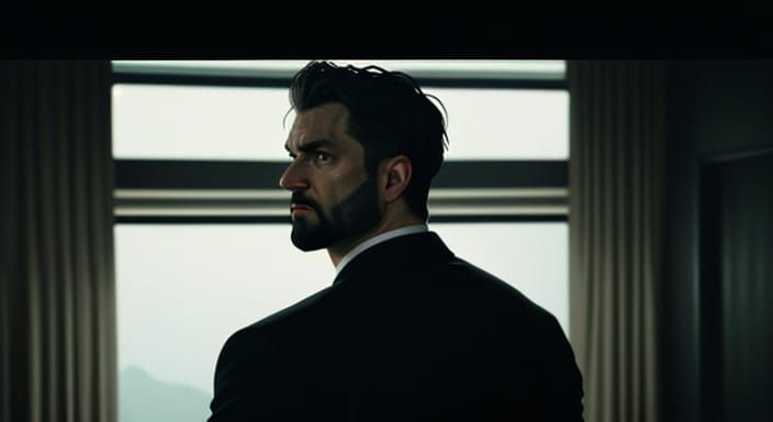 Epic Cinematic Portrait of a Man in Deep Thought