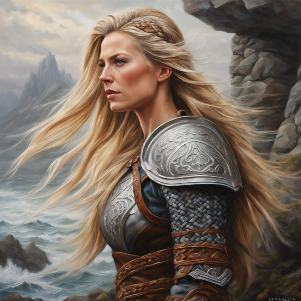 Viking Warrior Queen in Leather Armor