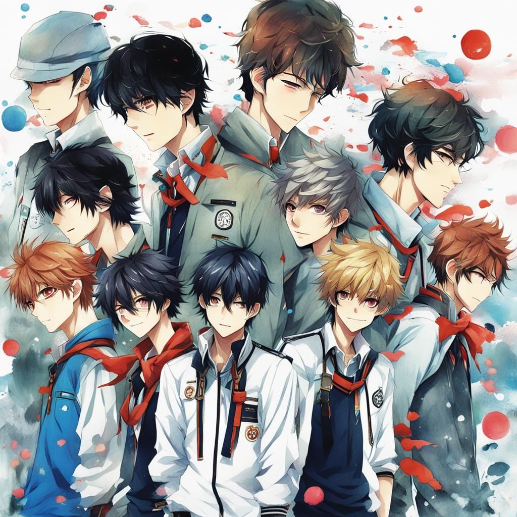 Anime Style Boys: Japanese Manga Art