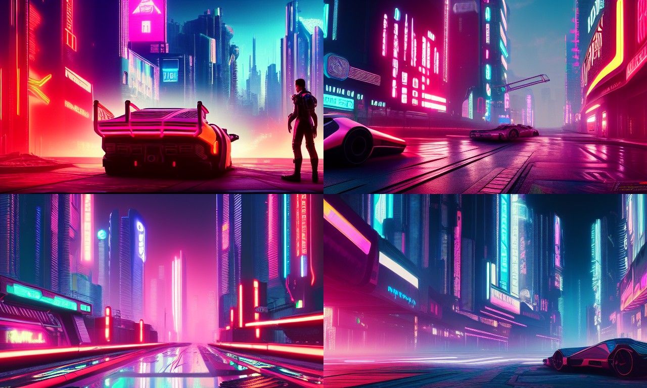 Photorealistic Cyberpunk Cityscape of the Future