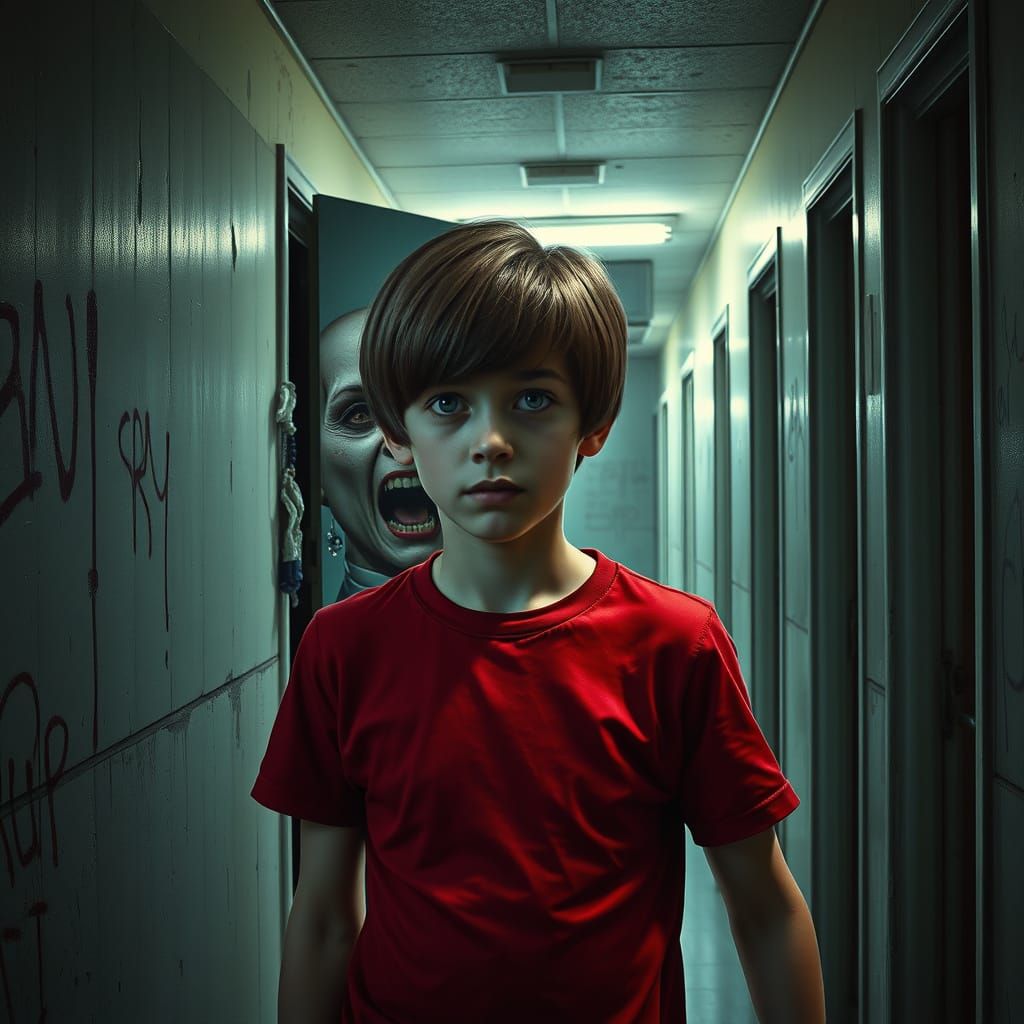 Ghoulish Kiss in a Decaying Hospital