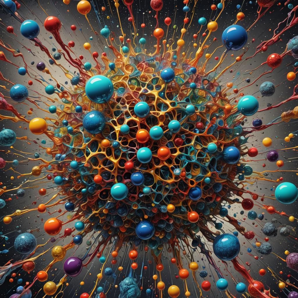 Quantum Levitation Canvas in a Realism Art Style