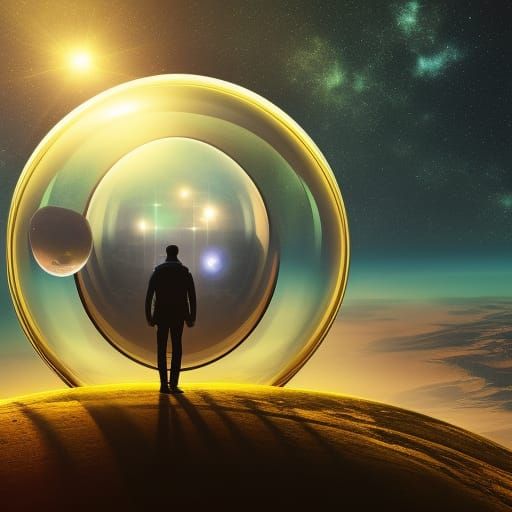 Retro-Futuristic Spaceship Pilot in Sci-Fi Art