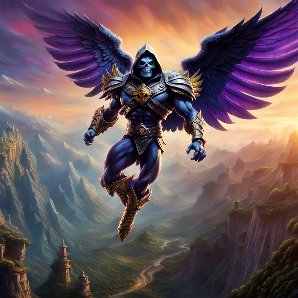 Skeletor conjures wings, Masters of the Universe, MOTU,