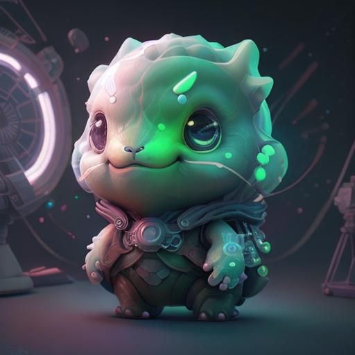 "Futuristic children's toy store display, showcasing high-te...