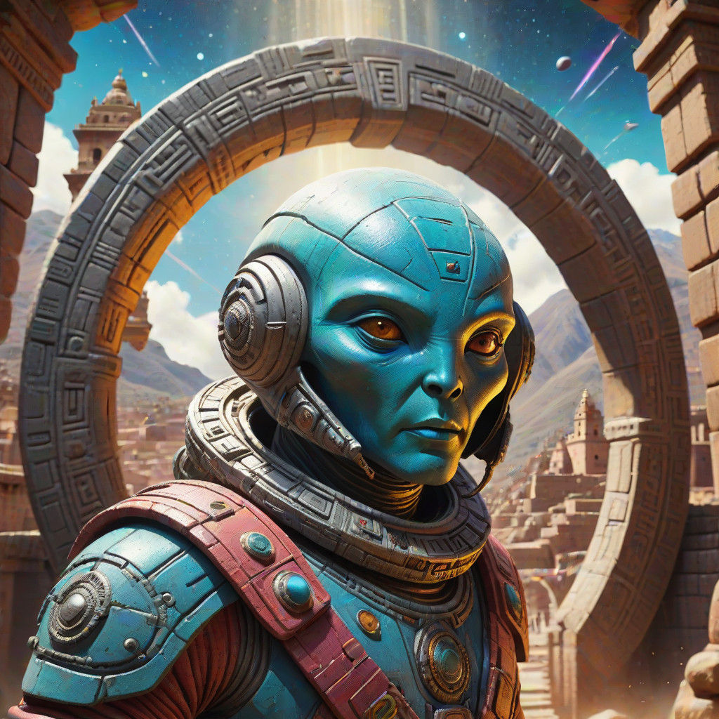 Ethereal Encounter in Ancient Cusco