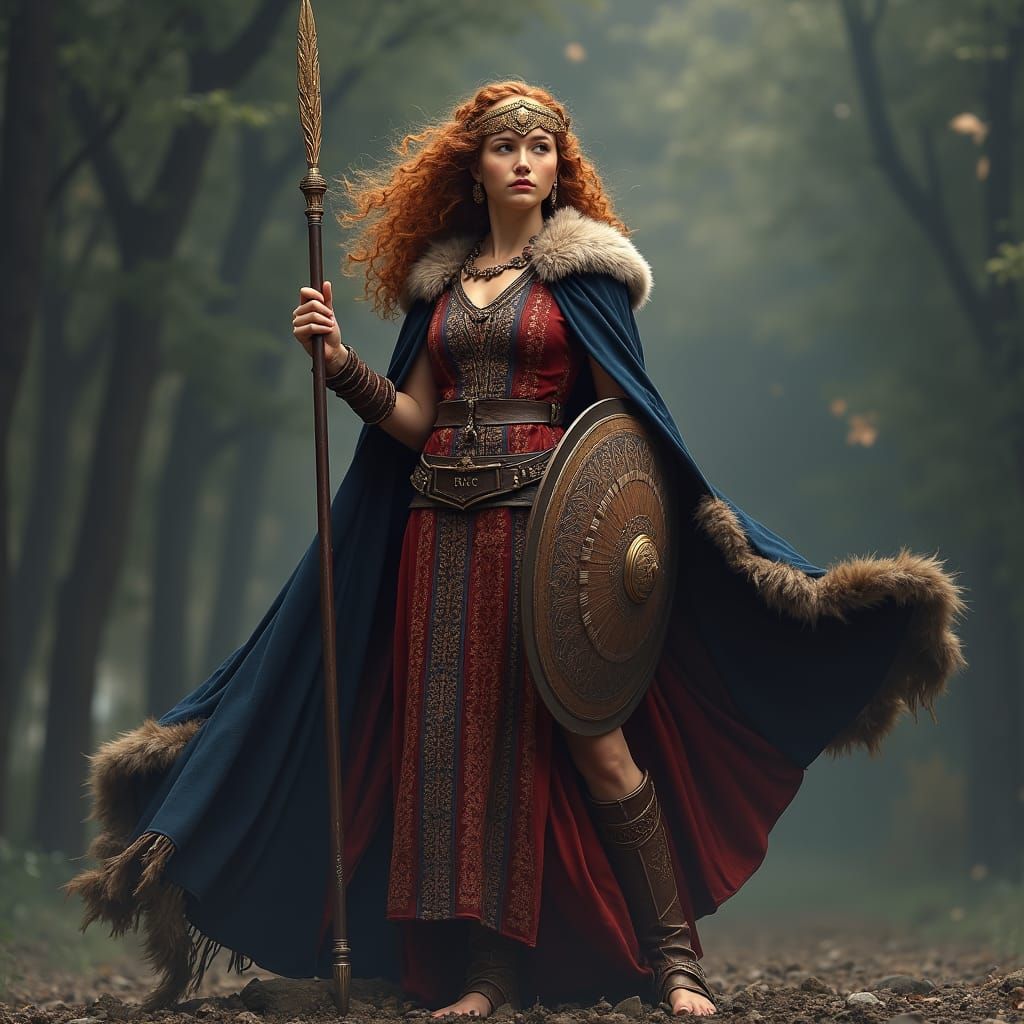 Celtic Goddess Ancamna as Digital Matte Painting