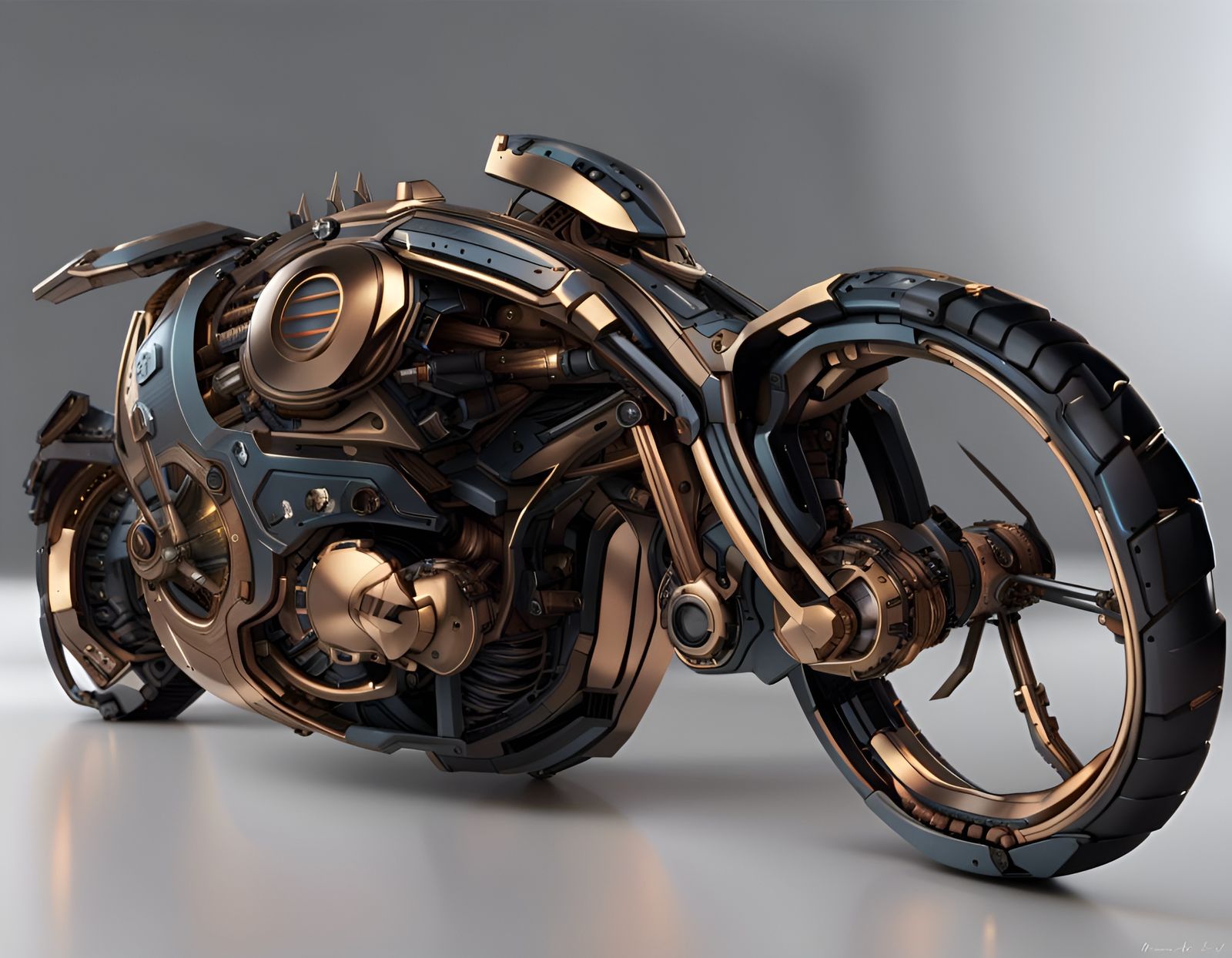 Sci-Fi Comic Book Art with Intricate Mech Details