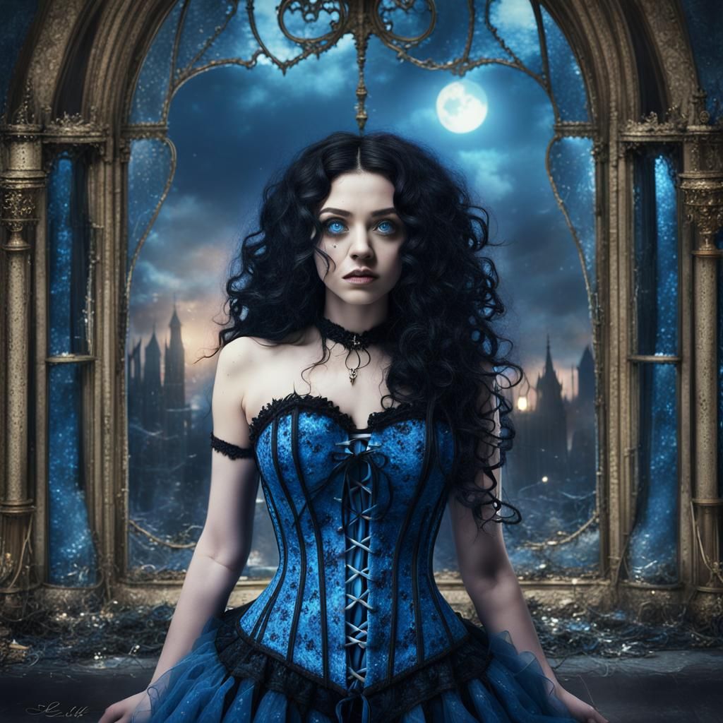 Gothic Alice in Shattered Looking Glass: Detailed Matte Pain...