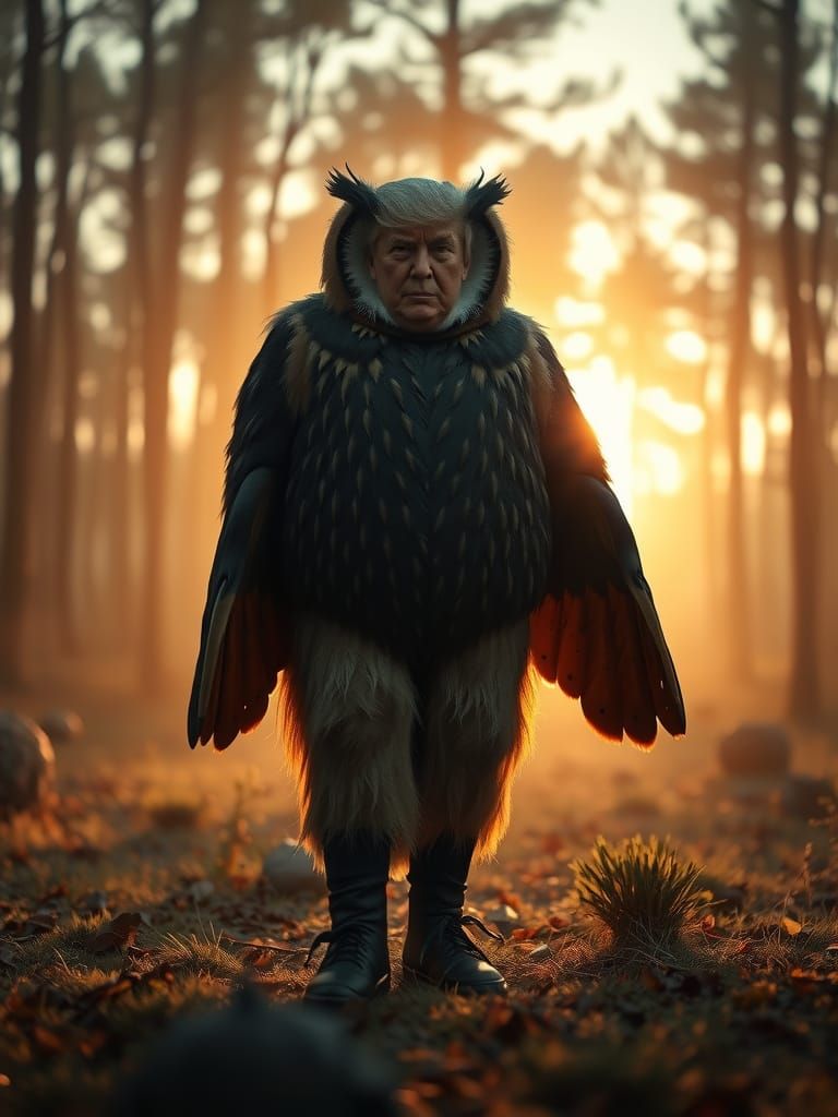Mystical Owl Costume: Trump in Enchanted Forest