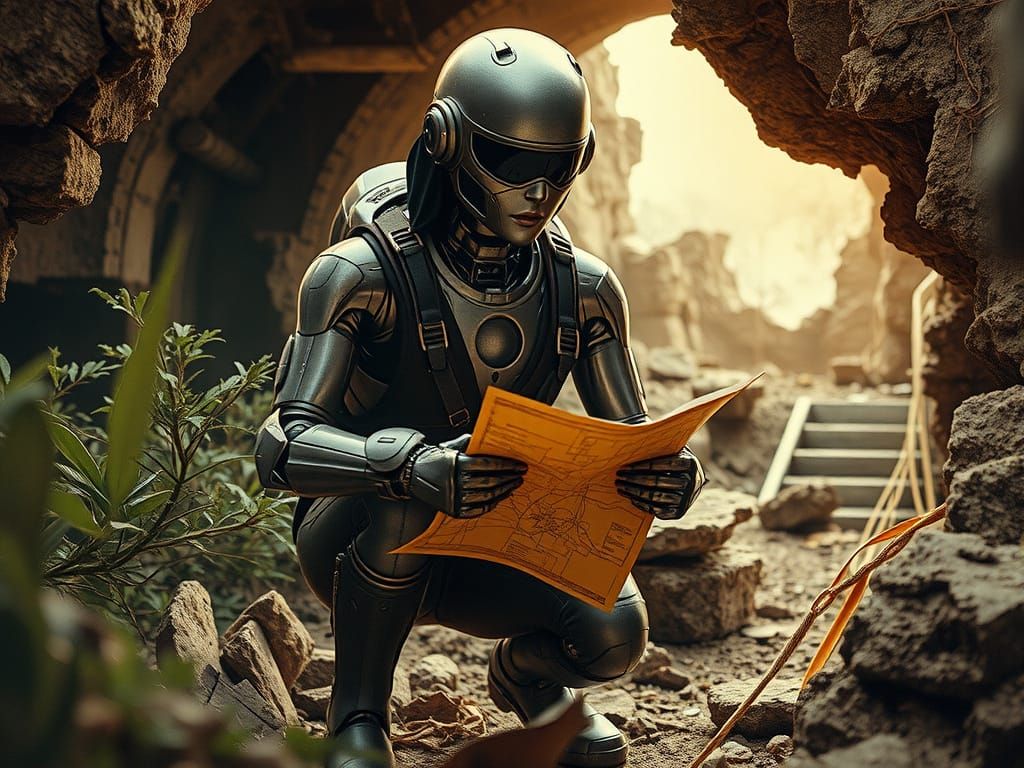 Female Android Adventurer Discovers Ancient Treasure in Over...