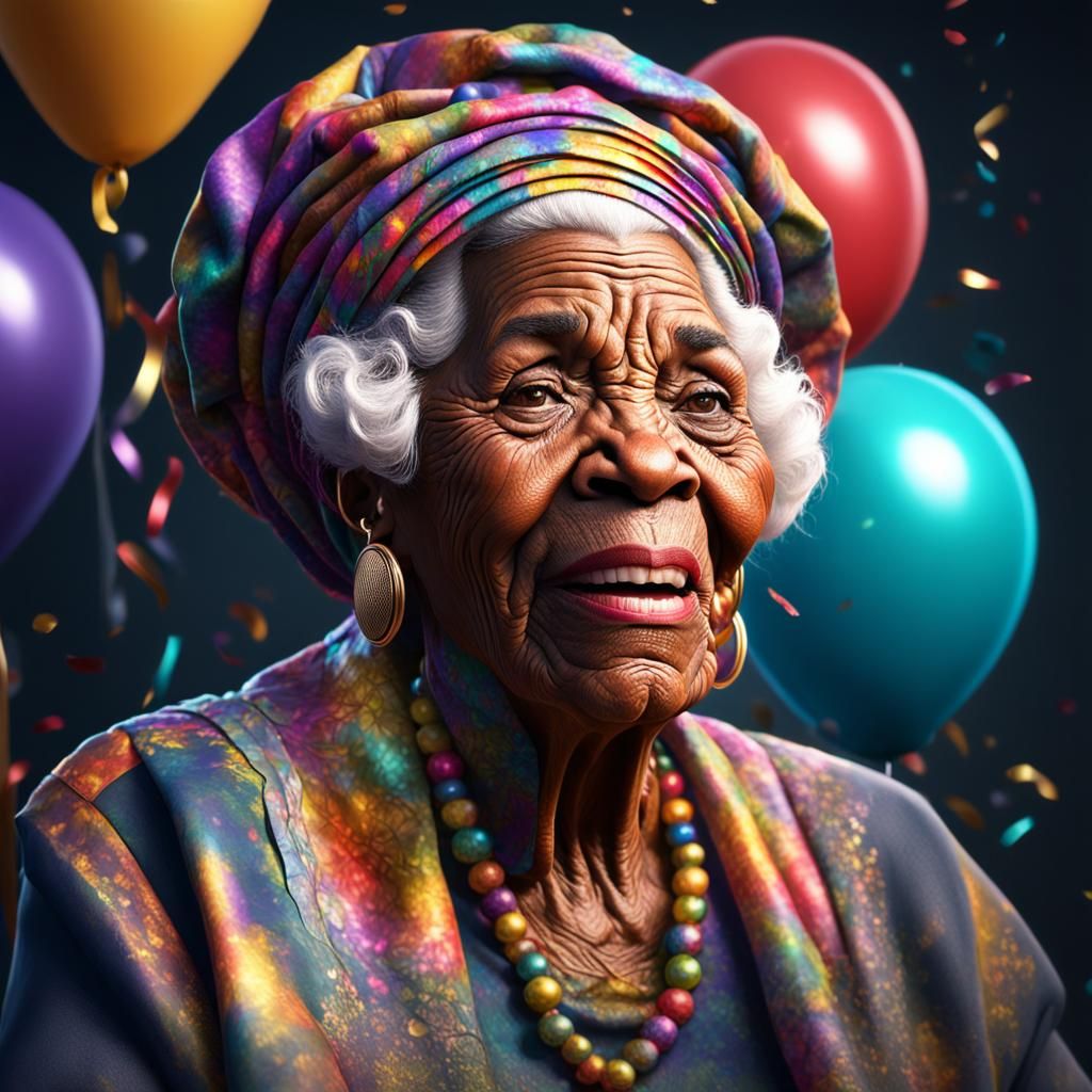 Centenarian Celebrates Milestone Birthday in Photorealistic ...