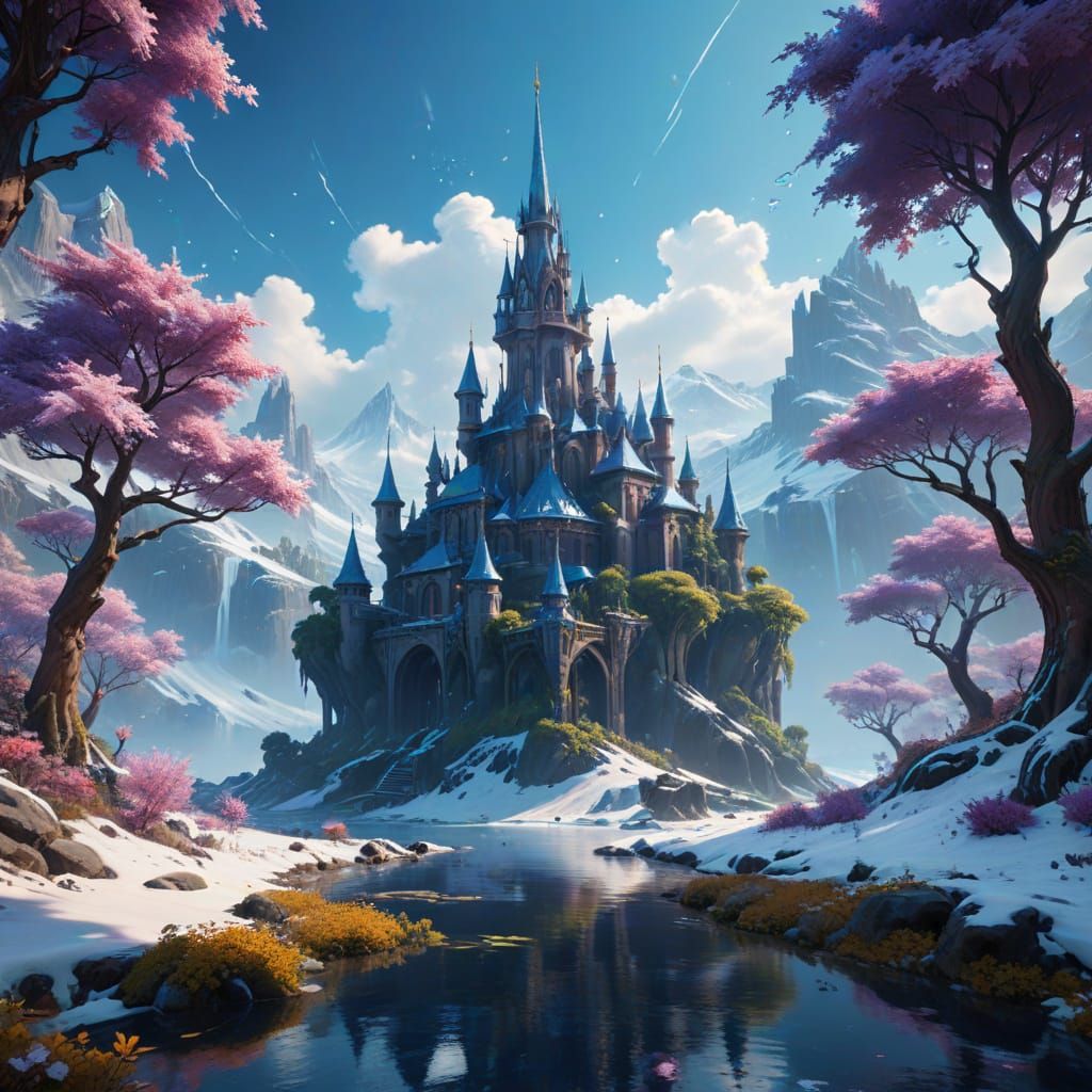 Ethereal Seapunk Fantasy Landscape in Unreal Engine 5