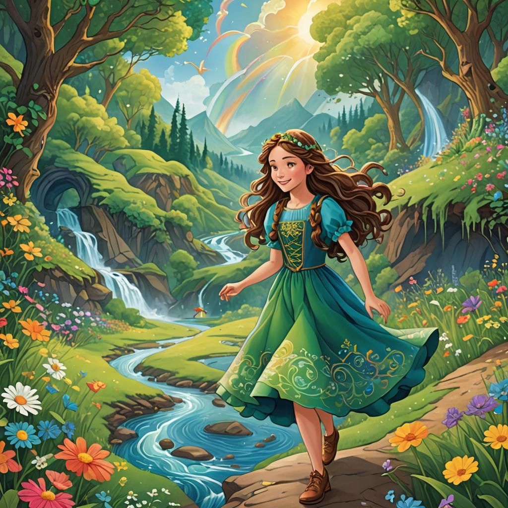 Enchanted Map of Rainbow Valley: Children's Book Cover