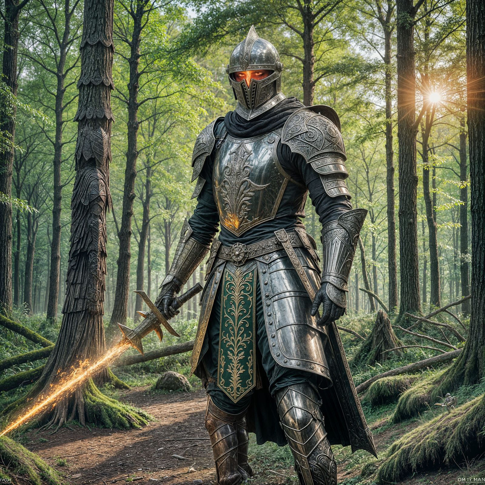Epic Armor of the Elements Knight