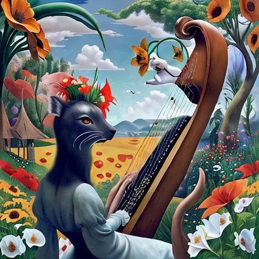 Dreamlike Utopia: Anthropomorphic Flowers in Surrealist Styl...