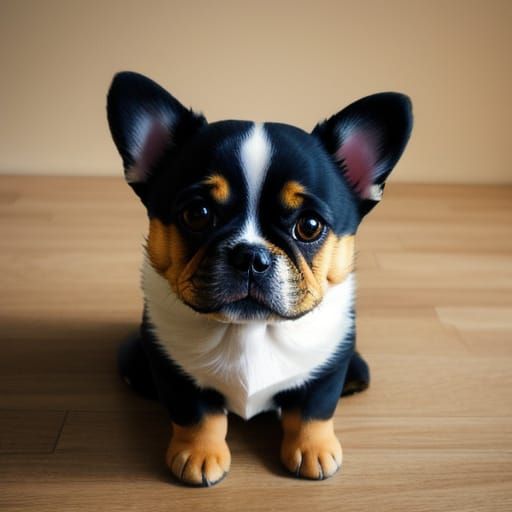 Cute Dog in a Whimsical Style