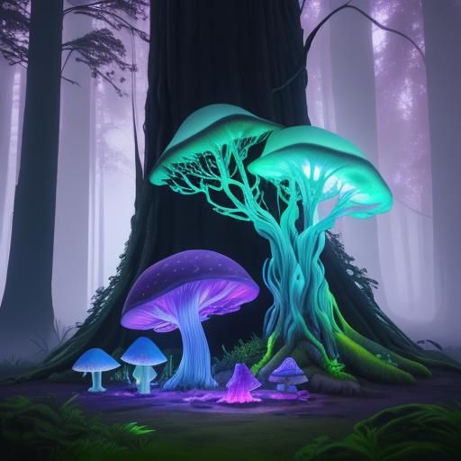 Mystical Forest Concept Art in Unreal Engine 5