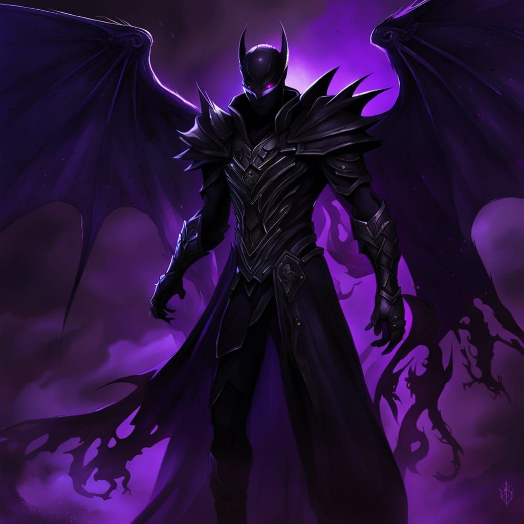 Nightshade: Shadowy Figure in Twilight, Digital Art