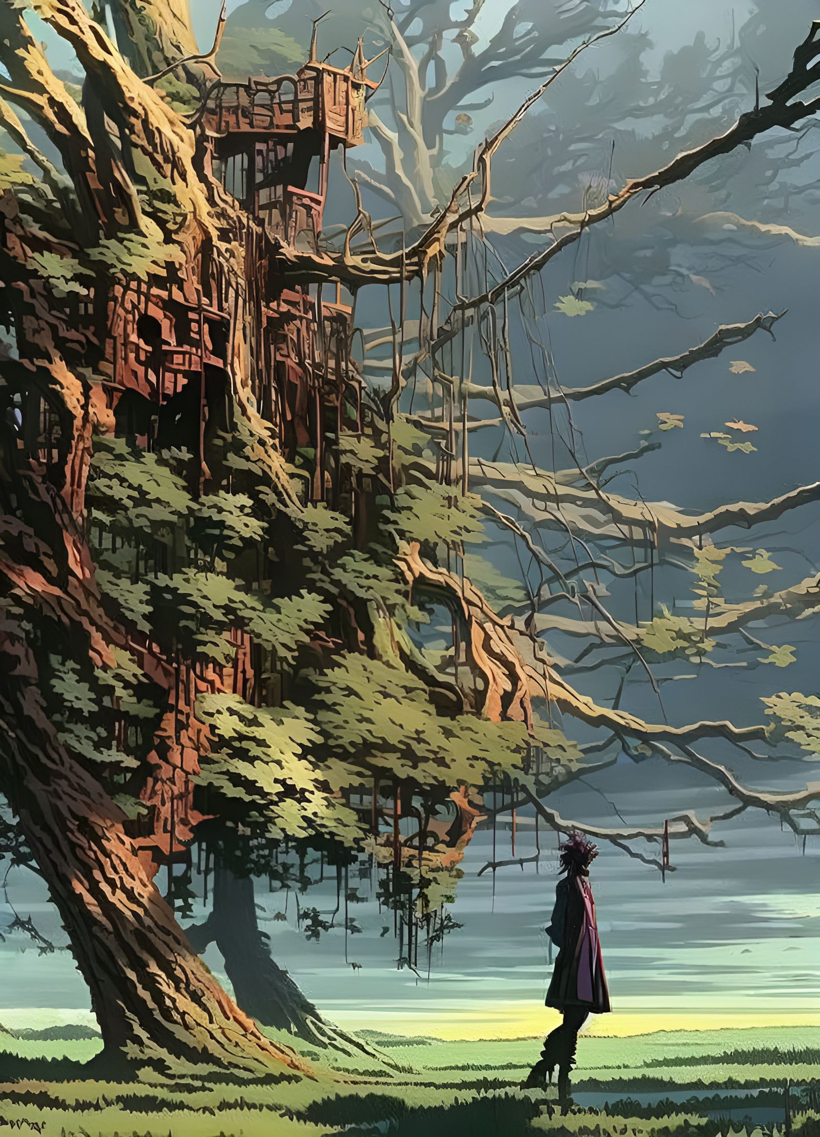 Rainbow Skull Explosion with Clock Gears