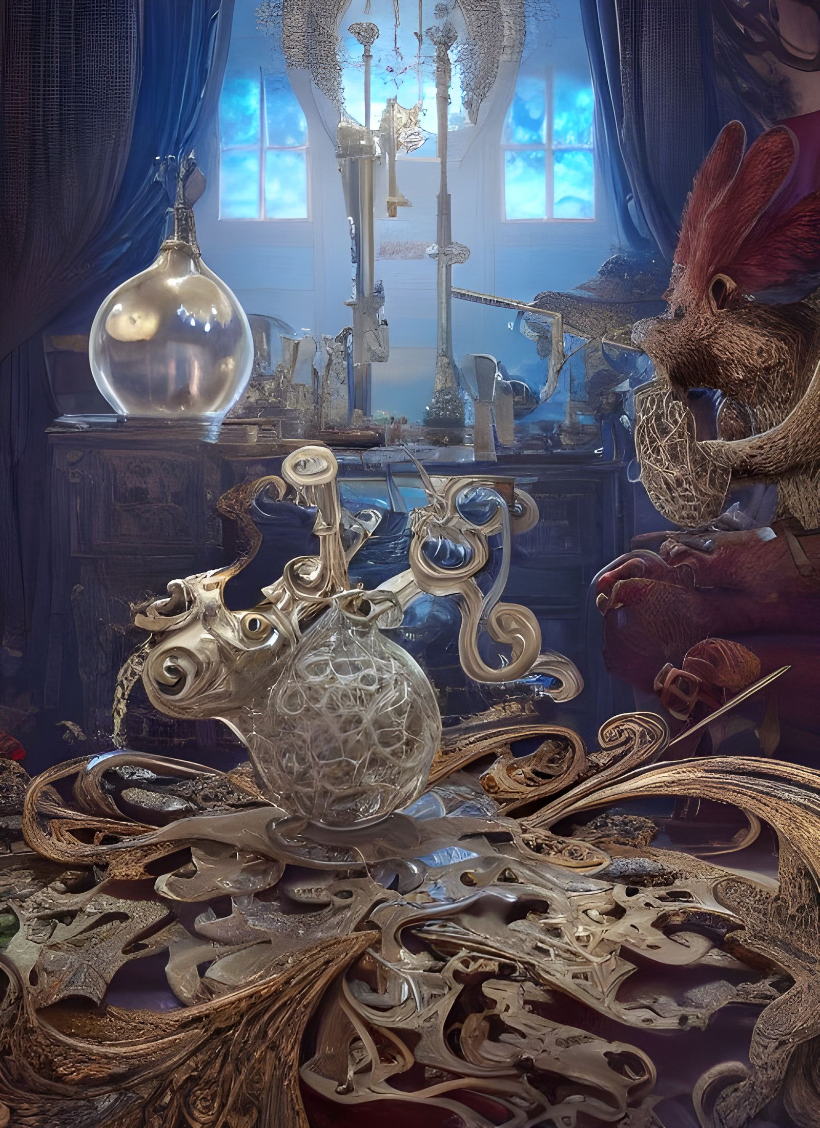 Elegant Magic Key with Intricate Details