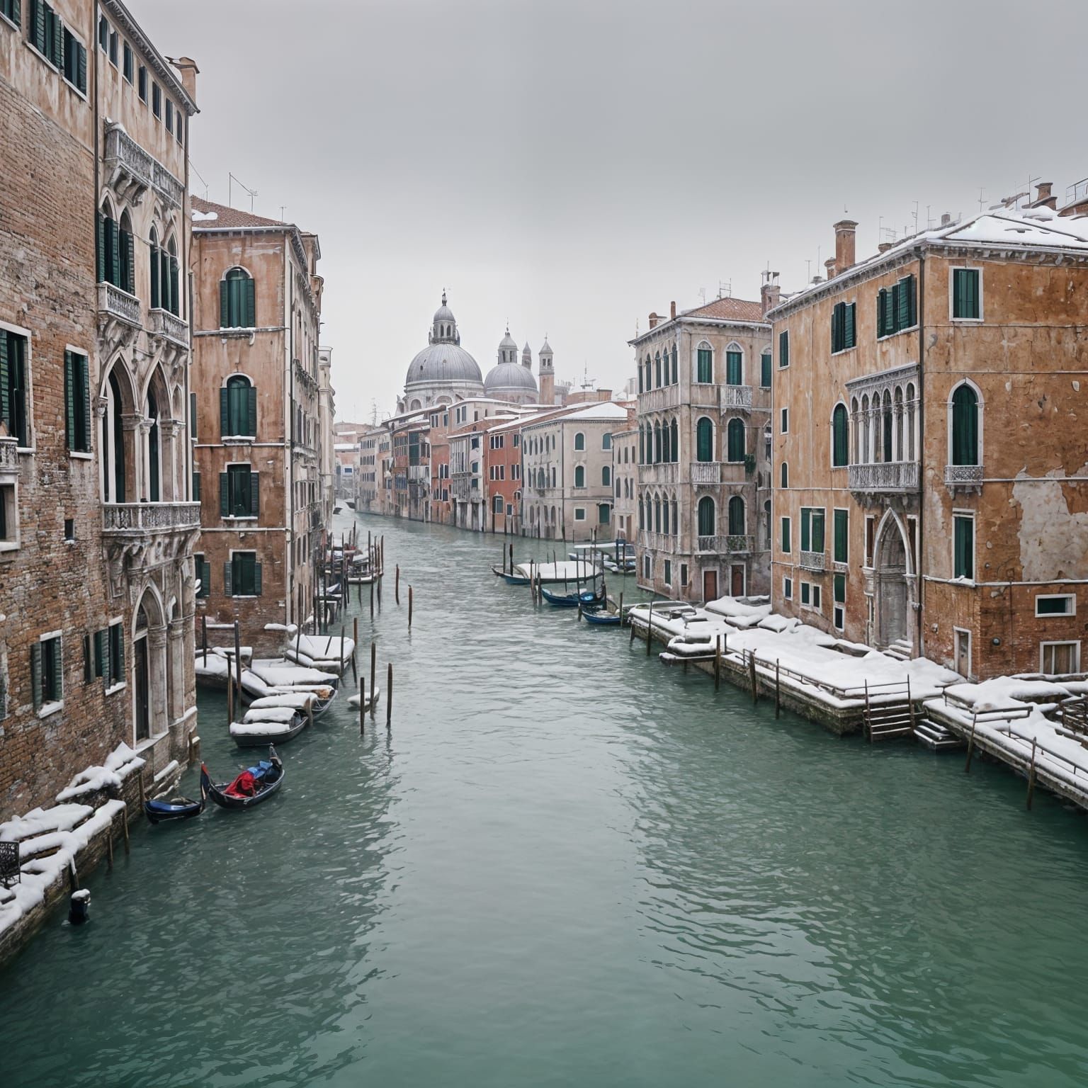 Snow in Venice