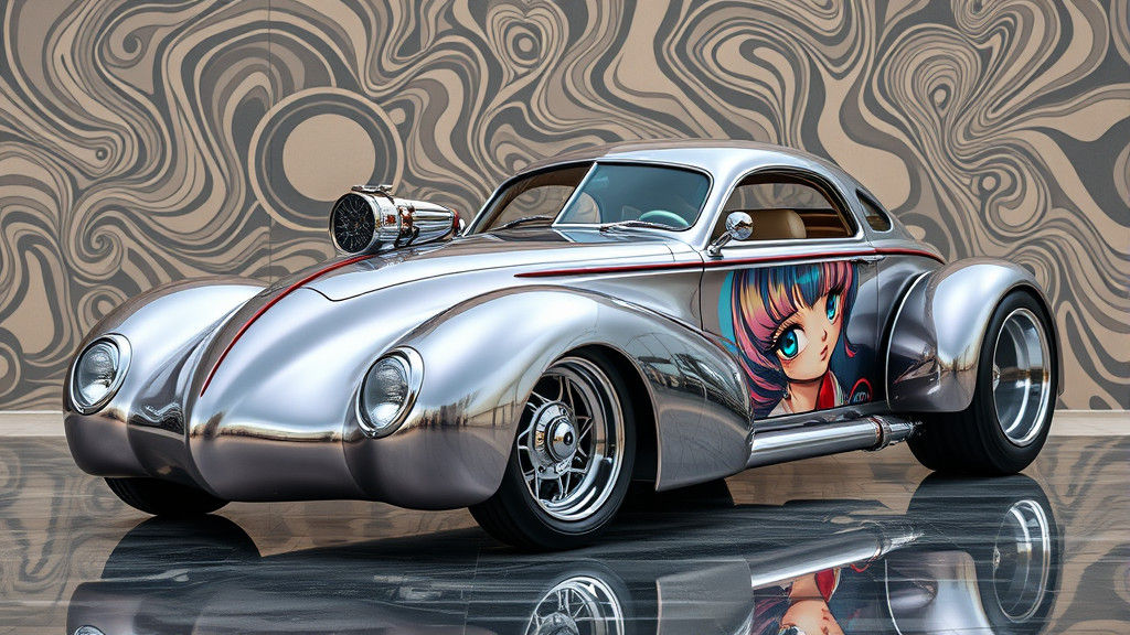 Nitrous Gasser with Manga Graphics and Chrome Accents