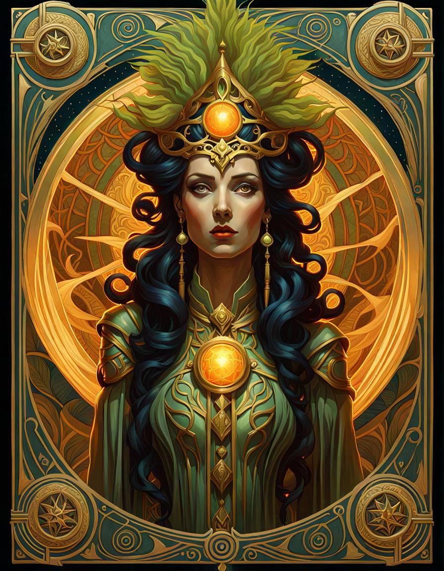 Queen of Wands Tarot Card